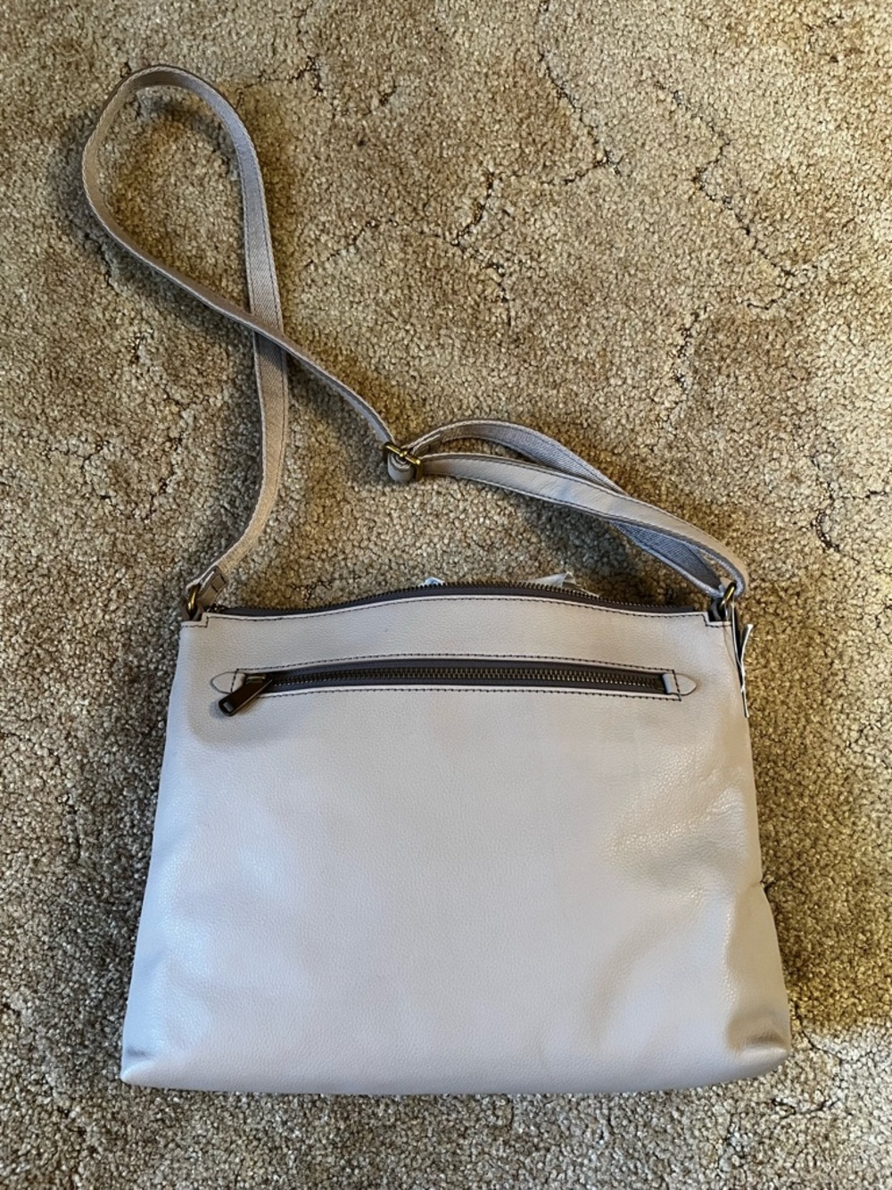 Fossil Light Taupe Crossbody Bag - Picture 5 of 16